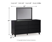 Danziar Queen Panel Headboard, Dresser, Mirror, Chest and Nightstand