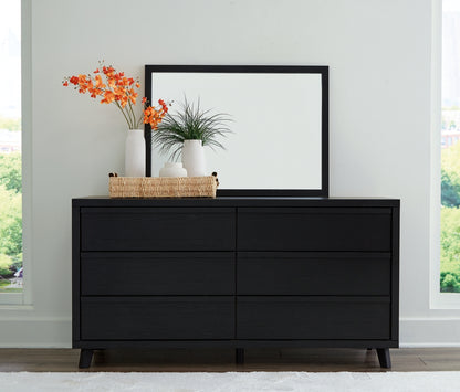 Danziar King Slat Headboard, Dresser and Mirror