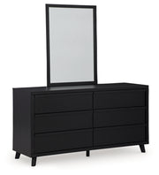 Danziar Queen Slat Panel Bed, Dresser, Mirror and Chest