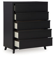 Danziar Queen Panel Headboard, Dresser, Mirror, Chest and Nightstand