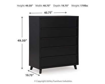Danziar Queen Panel Bed, Dresser, Mirror, Chest and Nightstand
