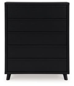 Danziar King Slat Headboard, Dresser, Mirror and Chest