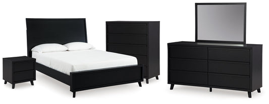 Danziar Queen Panel Bed, Dresser, Mirror, Chest and Nightstand
