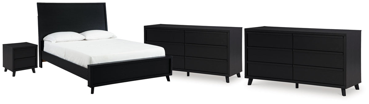 Danziar Queen Panel Bed, 2 Dressers and Nightstand