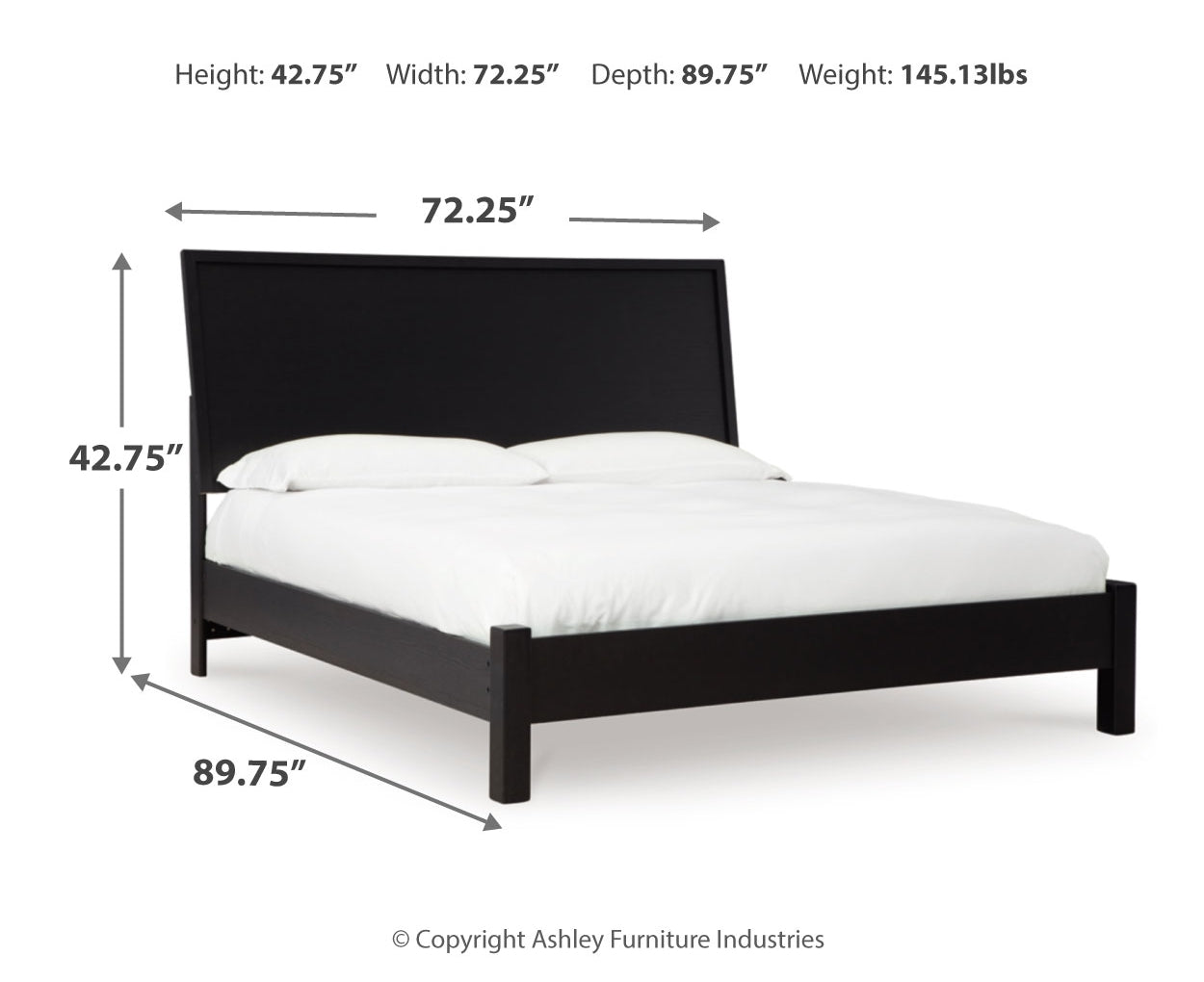 Danziar Queen Panel Bed, Dresser and Mirror