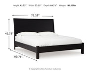 Danziar Queen Panel Bed, Dresser and Mirror