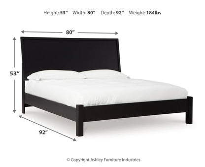 Danziar King Panel Bed, Dresser and Mirror
