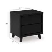 Danziar Two Drawer Night Stand