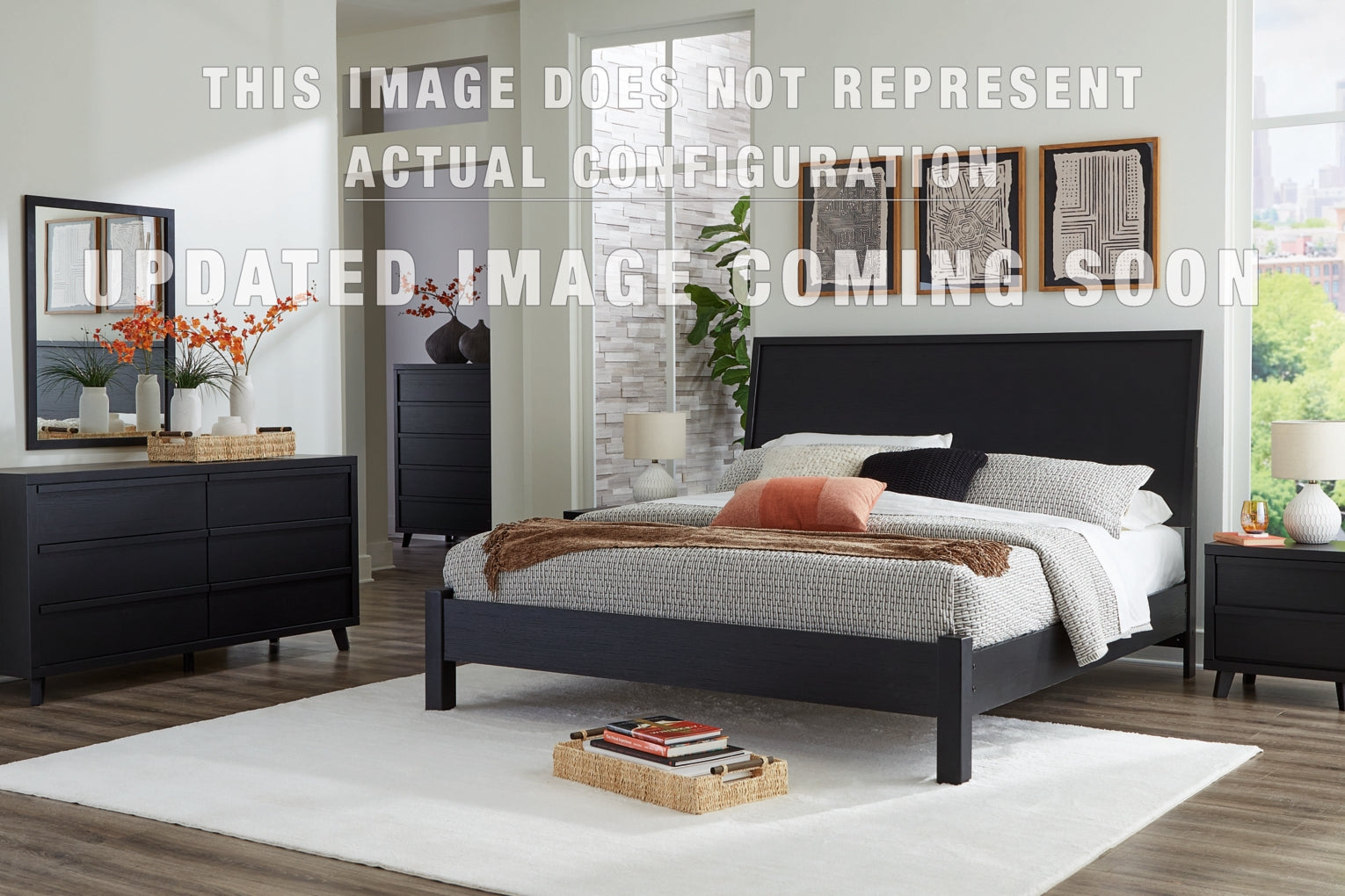 Danziar Full Panel Headboard, Dresser, Mirror and Nightstand