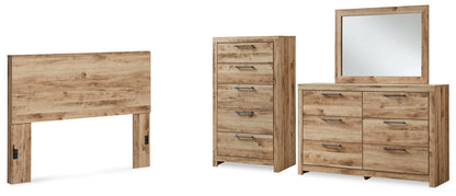 Hyanna Queen Panel Headboard, Dresser, Mirror and Chest