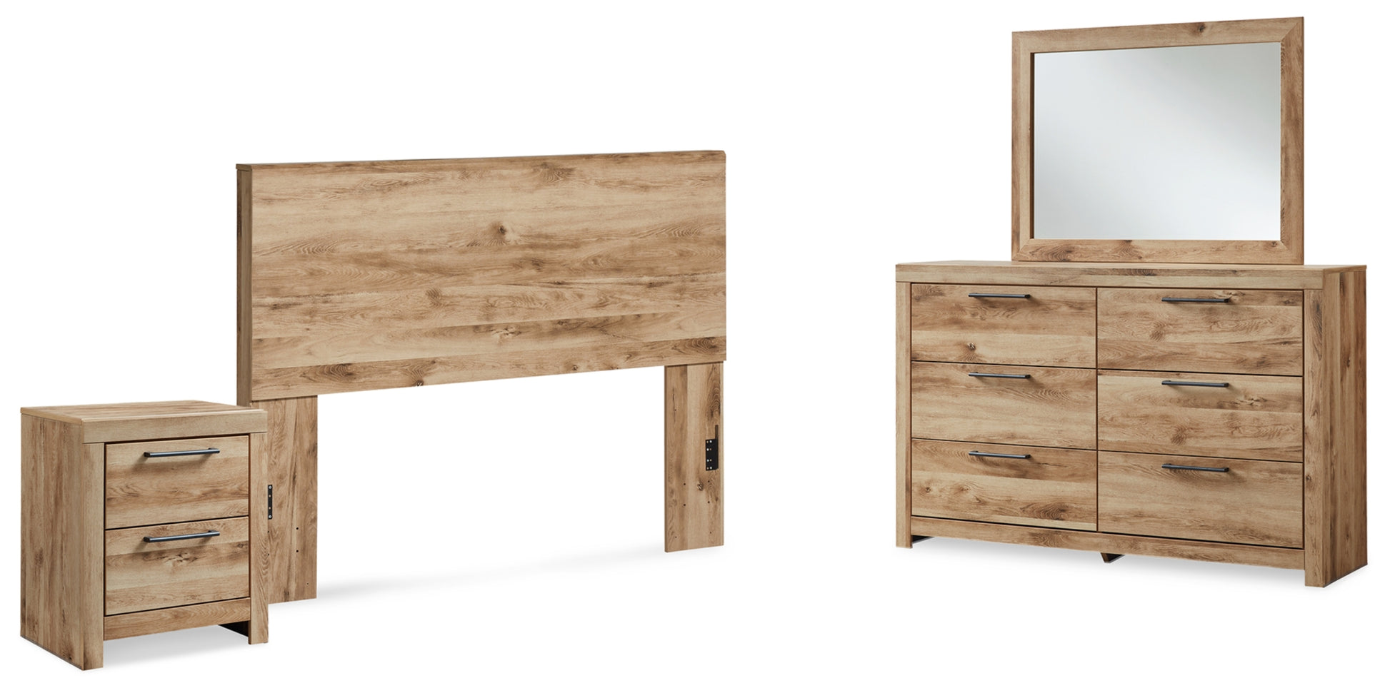 Hyanna Queen Panel Headboard, Dresser, Mirror and Nightstand