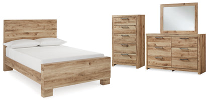 Hyanna Full Panel Bed, Dresser, Mirror and Chest