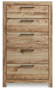 Hyanna Queen Panel Bed, Dresser, Mirror, Chest and Nightstand