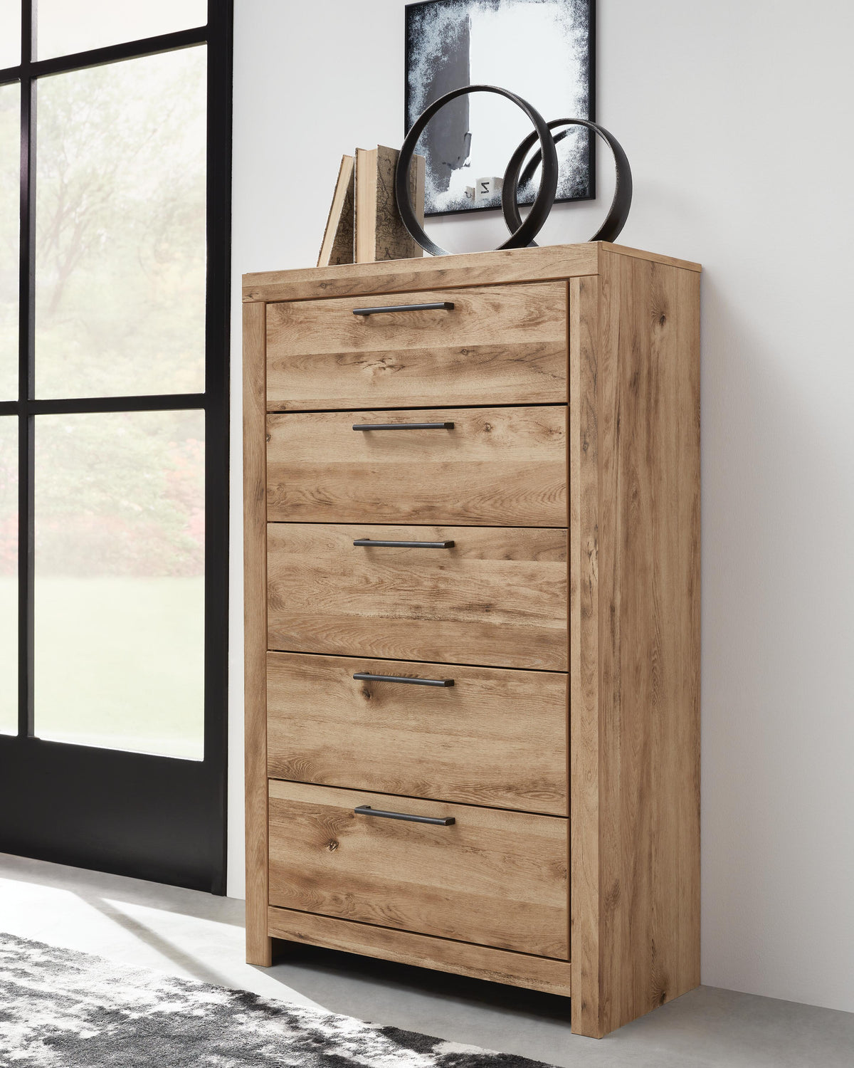 Hyanna Queen Panel Headboard, Dresser, Mirror and Chest