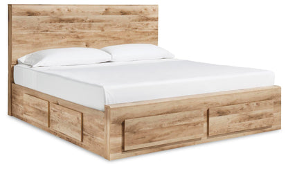 Hyanna King Panel Storage Bed with 2 Under Bed Storage Drawers