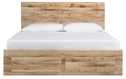 Hyanna King Panel Storage Bed with 2 Under Bed Storage Drawers