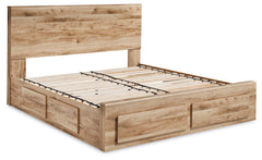 Hyanna Queen Panel Storage Bed with 2 Under Bed Storage Drawers