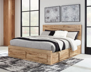 Hyanna King Panel Storage Bed with 2 Under Bed Storage Drawers