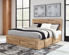 Hyanna Queen Panel Storage Bed with 2 Under Bed Storage Drawers