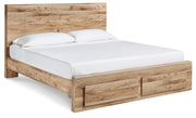 Hyanna King Panel Storage Bed, Dresser, Mirror and Chest