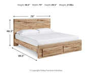 Hyanna King Panel Storage Bed