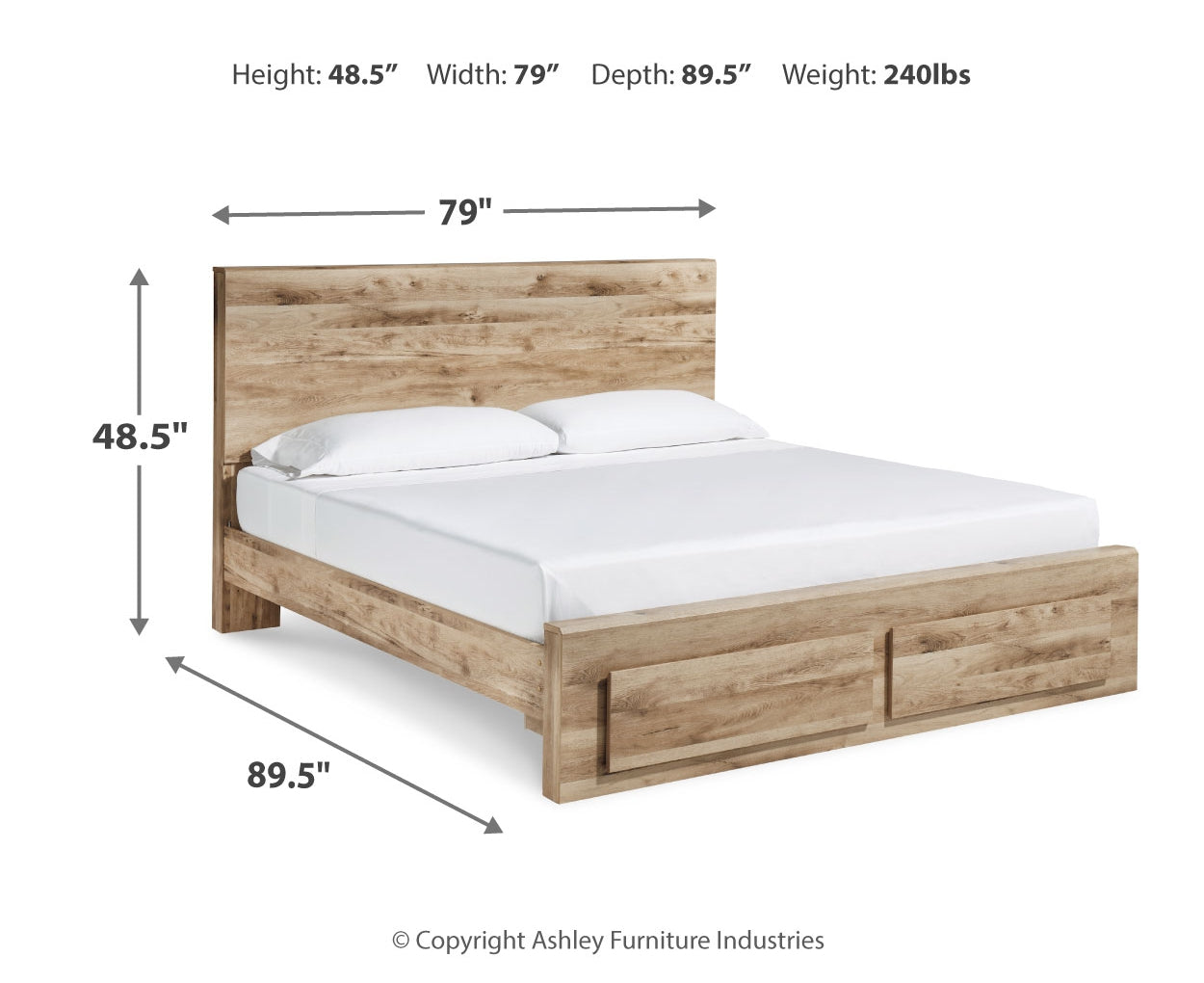 Hyanna King Panel Storage Bed, Dresser and Mirror