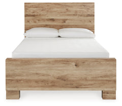 Hyanna Full Panel Bed with 2 Side Storage, Dresser, Mirror and Nightstand
