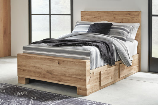 Hyanna Full Panel Bed with 2 Side Storage
