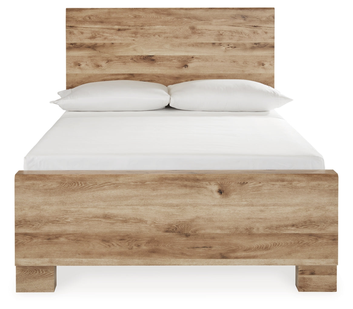 Hyanna Full Panel Bed, Dresser, Mirror, Chest and Nightstand