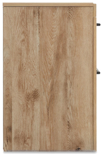 Hyanna Full Panel Storage Bed, Dresser, Mirror and Nightstand