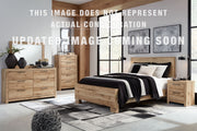Hyanna King Panel Bed with 2 Side Storage, Dresser, Mirror and Nightstand