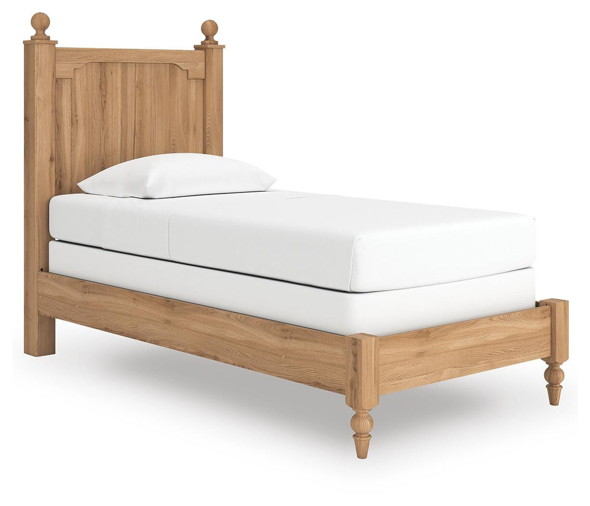 Aleaport Twin Panel Bed with Mirrored Dresser