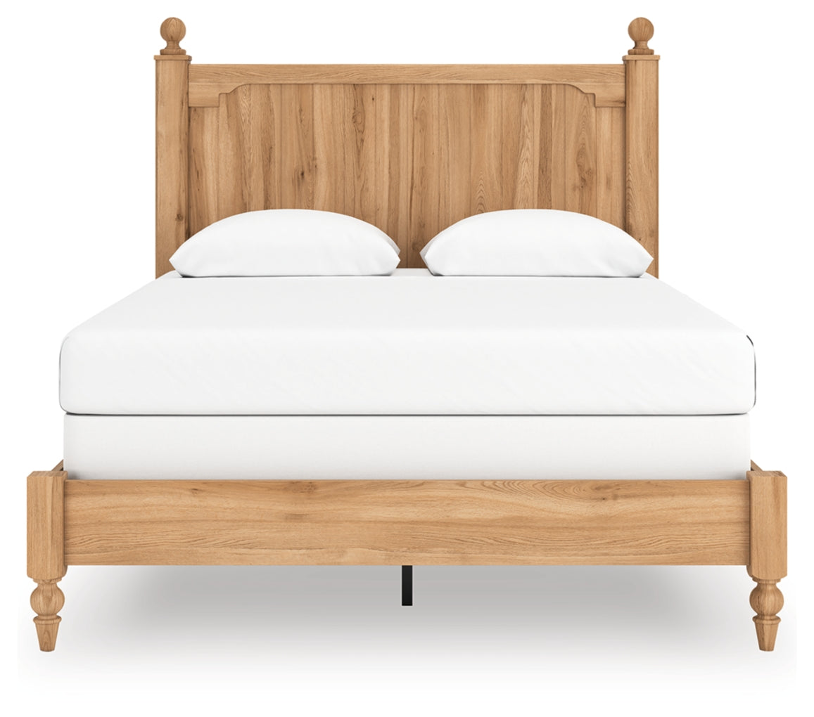 Aleaport Queen Panel Bed with Mirrored Dresser and Nightstand