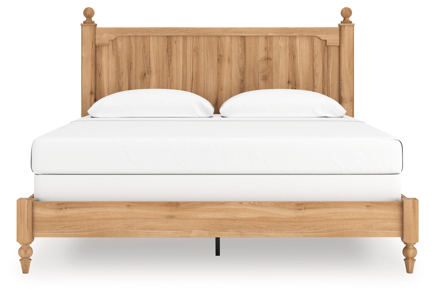 Aleaport King Panel Bed with Mirrored Dresser and Nightstand