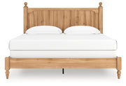 Aleaport King Panel Bed with Mirrored Dresser and Nightstand