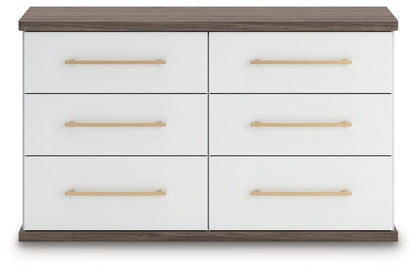 Mazilar King Upholstered Bed, Dresser and Nightstand