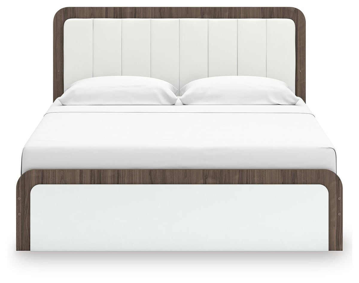 Mazilar King Platform Bed, Dresser, Mirror and Nightstand