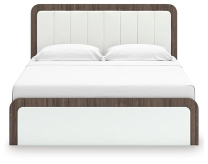 Mazilar King Platform Bed, Dresser, Mirror and Nightstand