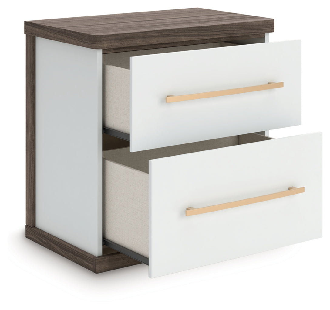 Mazilar Two Drawer Night Stand