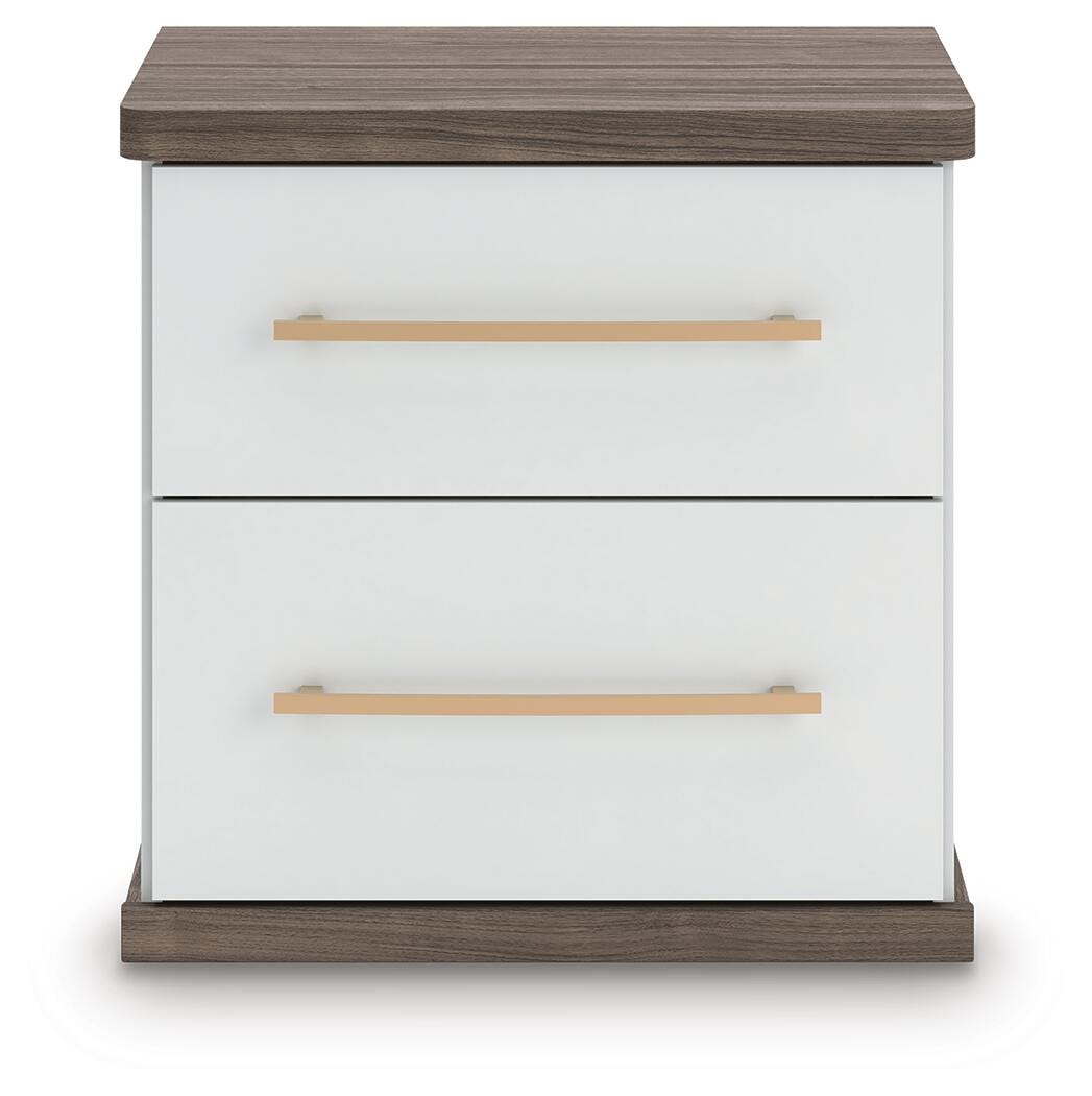 Mazilar King Upholstered Bed, Dresser and Nightstand
