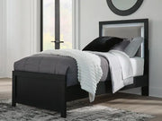 Raechalla Twin Upholstered Panel Bed