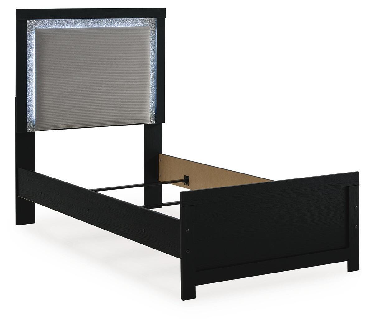 Raechalla Twin Upholstered Panel Bed