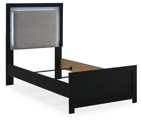 Raechalla Twin Upholstered Panel Bed
