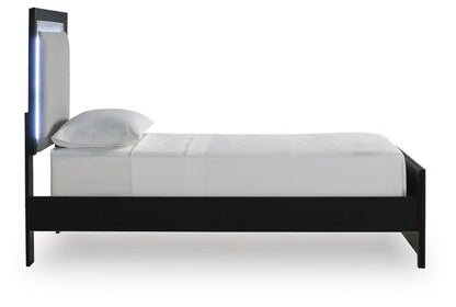 Raechalla Twin Upholstered Panel Bed