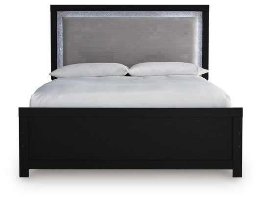 Raechalla Queen Upholstered Panel Bed