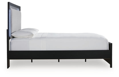 Raechalla Queen Upholstered Panel Bed