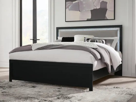 Raechalla King Upholstered Panel Bed