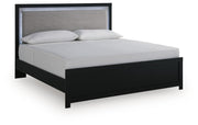 Raechalla King Upholstered Panel Bed