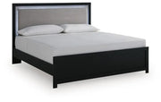 Raechalla King Upholstered Panel Bed