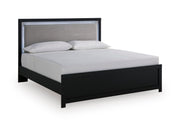 Raechalla Queen Panel Bed 4PC Bedroom Set with Comforter Kit